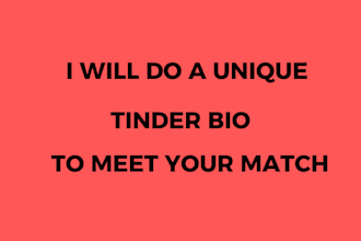 do a unique tinder bio to meet your match