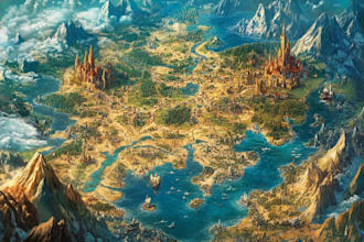 custom fantasy map for you