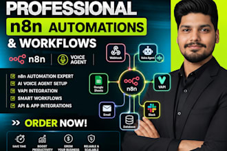 fix n8n automation, n8n api integration,n8n ai automation