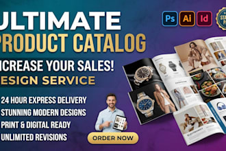 design modern catalog, magazine, and product catalog