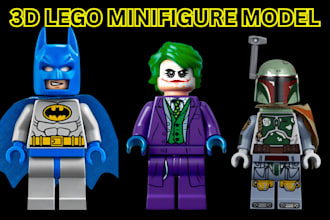 create 3d lego mininfigure lego style lego collector lego model 3d print lego