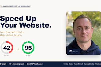 speed up your website and pass core web vitals