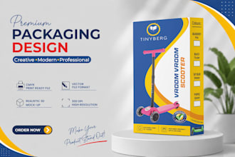 create luxury product packaging and mockup