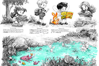 draw professional childrens book illustration