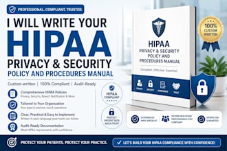 write your hipaa privacy and security policy and procedures manual
