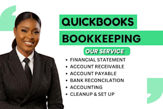 do quickbooks online bookkeeping, clean up, catch up and bank reconciliation