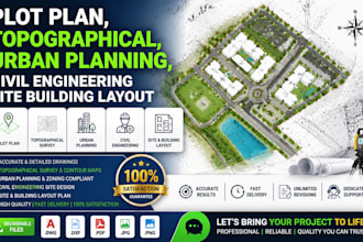 plot plan, topographical, urban planning, civil engineering site building layout