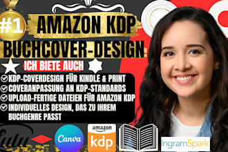 entwerfe professionelle amazon KDP buchcover und kindle ebook cover