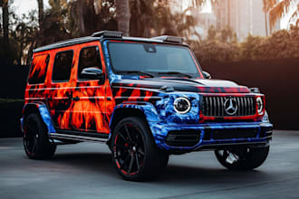 creative custom car wrap