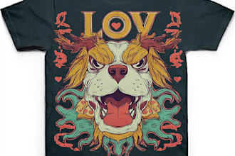 create custom typography tshirt design