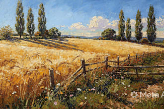 paint a real oil painting on canvas