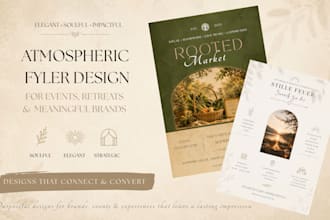 design clean and aesthetic flyers