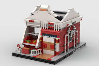 design a custom lego replica of your home with building instructions parts list