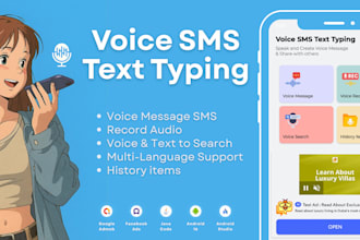 develop ai sms messaging app, secret chat app, text message app, sms alert app