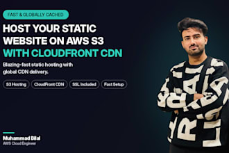 host your static website on AWS s3 with cloudfront CDN