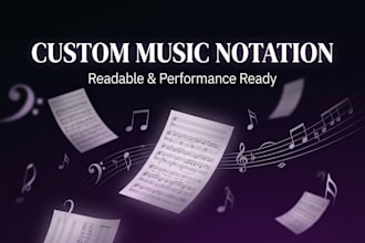 write custom sheet music notation for your original composition