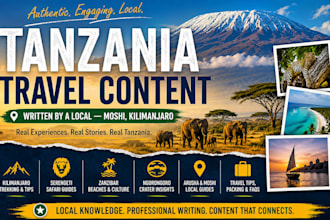write SEO tourism and travel content