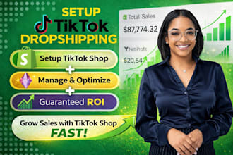 set up tiktok shop dropshipping, manage fix tiktok shop, US resident tiktok shop