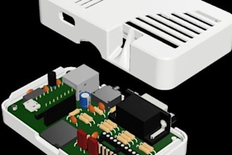 design custom 3d printable  enclousure for electronics and devices