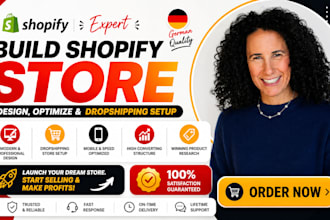 design or redesign a professional german shopify store for deutsch dropshipping