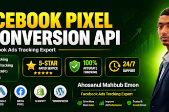 setup fb pixel, conversion API, ga4, GTM and server side tracking
