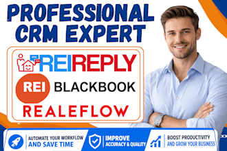 setup rei reply crm rei blackbook ai voice agent realeflow real estate investors