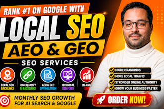 do monthly website local off page, GEO, aeo,SEO backlinks building for ai search