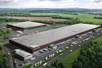 design 3d warehouse modern 3d industrial and storage building