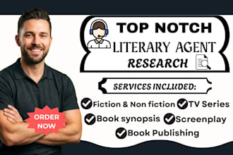 provide targeted literary agent research for authors and screenwriters
