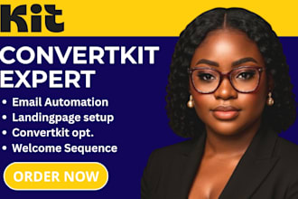 setup convertkit email automation newsletter, sales funnel