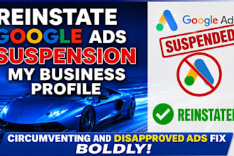 fix reinstate google ads suspension circumventing and disapproved ads on website