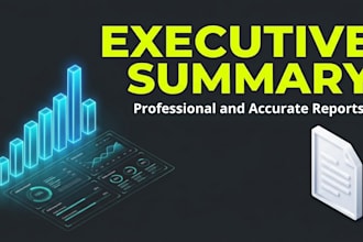write professional executive summaries and text analysis