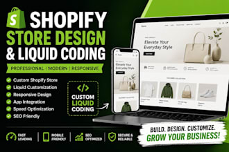 design and customize shopify store with liquid coding