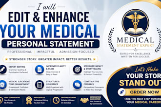 edit your medical personal statement