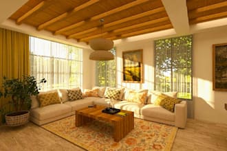 draw modern house plans and create realistic 3d exterior rendering