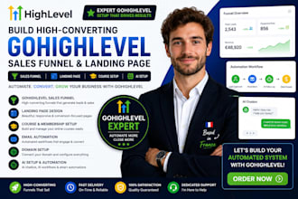 gohighlevel sales funnel go high level landing page course email domain ai setup