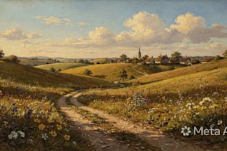 paint a real oil painting on canvas
