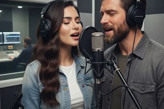 be your male and female duet singer vocal hamony backing vocals