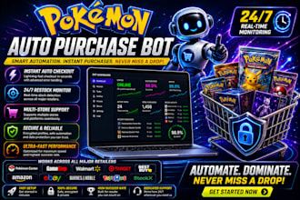bulid auto purchase bot, shopping bot, auto checkout bot, lazada bot walmart bot