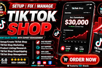 do tiktok shop setup, tiktok drop shipping, marketing and tiktok shop ads
