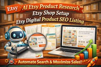 ai etsy product research etsy shop setup etsy digital product SEO listing