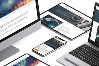 landing page design web development responsive seo business