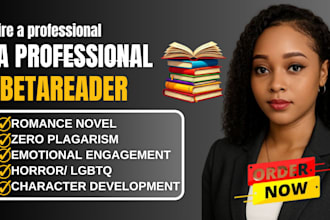 beta read your romance , fantasy , or thriller novel