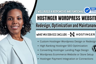 build hostinger website design hostinger wordpress hostinger ecommerce redesign