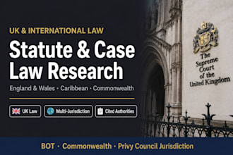 offer expert UK and international legal research, law memo and business analysis