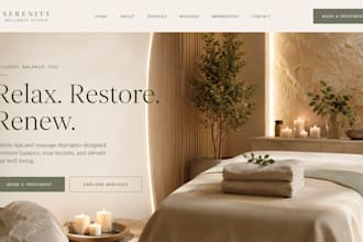 design squarespace med spa website wellness massage website cosmetic website