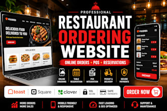 build restaurant website, web app with online ordering and pos integration