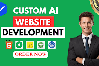 create ai website, ai chatbot, ai web application, ai website development