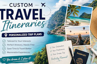 create personalized travel itineraries for any destination