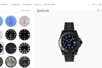 build a custom watch configurator using kickflip